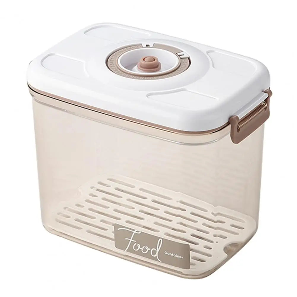 Vacuum Food Storage Container Set with Hand/Electric Pump Sealed Lid and Water Filter Jar Kit Kitchen Fridge Drainage Organiser