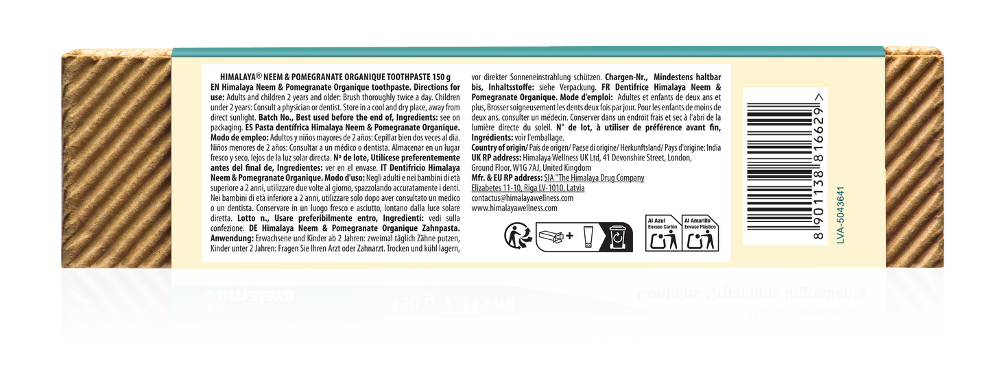 Himalaya Botanique Neem & Granatapfel Zahnpasta - 150 g