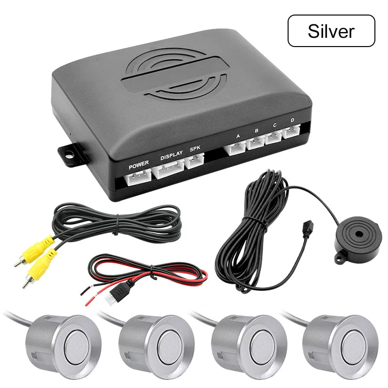 CVBS GreenYi Dual Core CPU Car Video Parking Sensor Reverse Backup Radar Assistance, Auto Parking Monitor Digital Display
