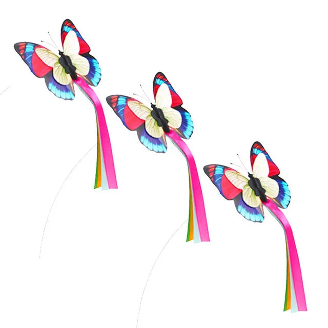 Electric Automatic Rotating Cat Toy Colorful Fluttering Butterfly Shape Funny Kitten Puppy Interactive Playing Toys Accessories