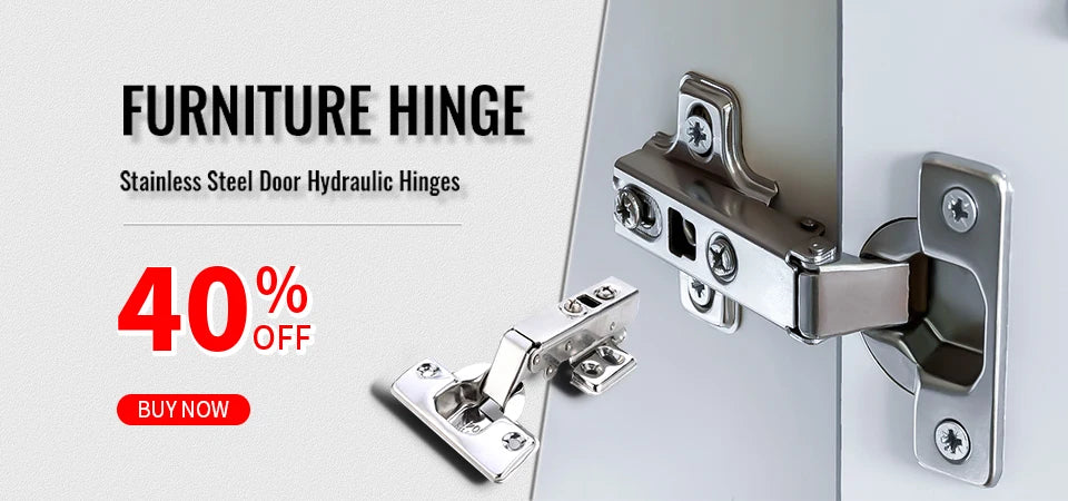 2PCS NAIERDI 304 Stainless Steel Hidden Hinges Seven Size Invisible Concealed Folding Door Hinge For Kitchen Furniture Hardware