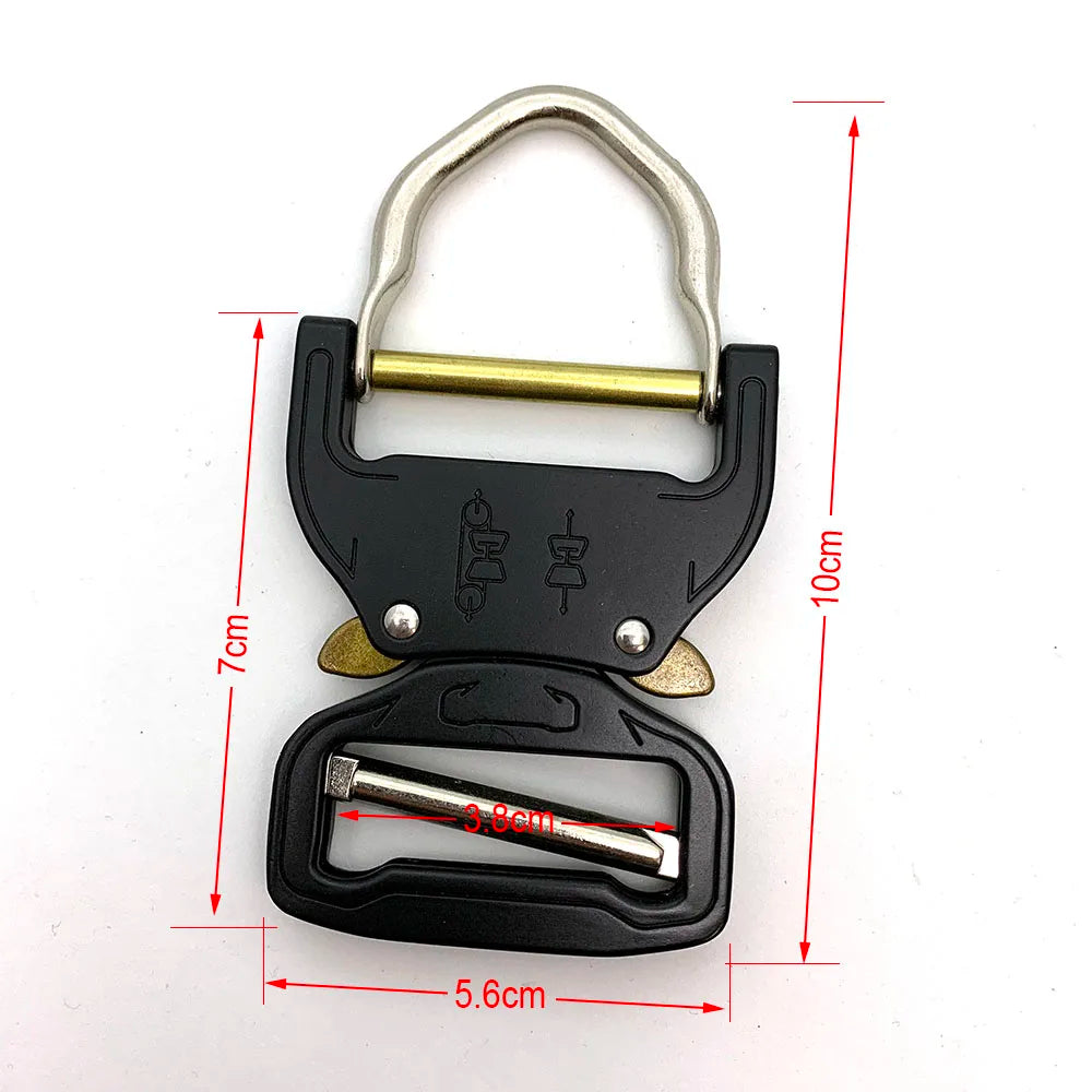 38mm/50mm metal Quick Release Buckle Tactical Belt Buckle, used for belts rucksacks bags Military Training Holsters Hunting