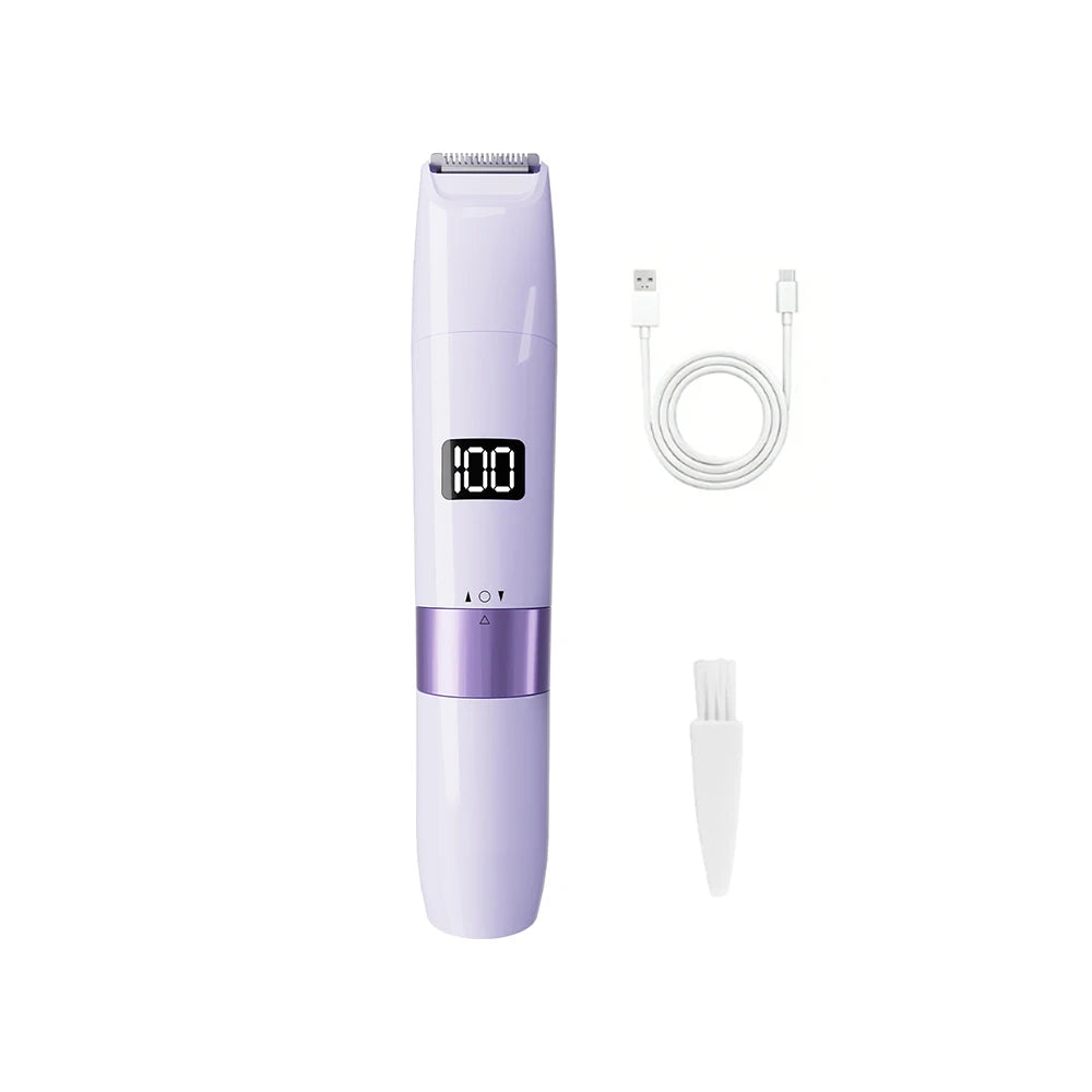 Trimmer for Women 2 in 1 Double Head Epilator Portable Electric Razors Bikini Shaver for Body Leg Underarm Hair Remover Trimmer