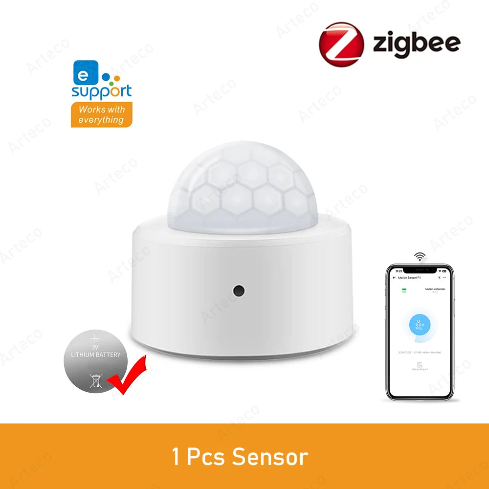 Zigbee 3.0 Smart Pir Motion Sensor Movement Human Body Infrared Detector Security Alarm Sensor Works With EWelink Home Assistant