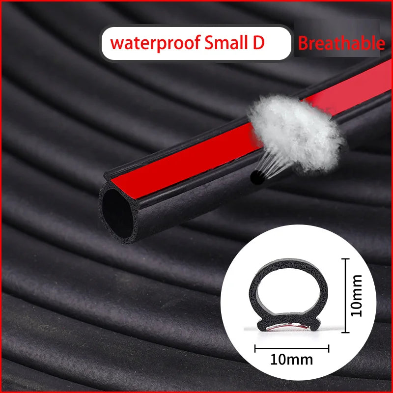 Automotive Weather Stripping EPDM Rubber Seal Strip Car Truck Door Window Strip Soundproof Noise Insulation Sealing
