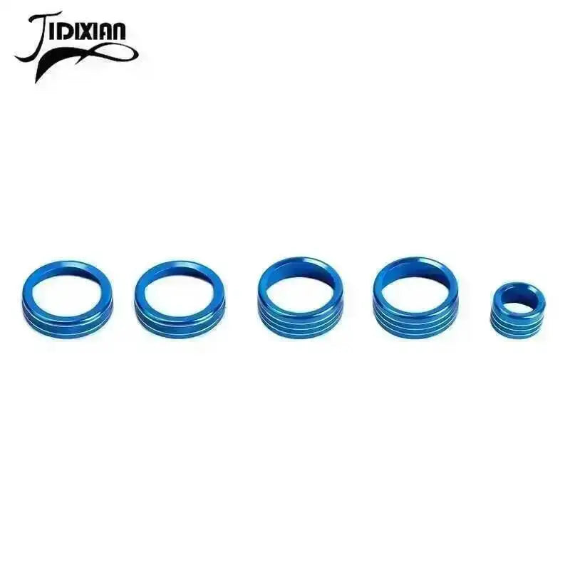 JIDIXIAN Car Center Console Knob Decoration Ring for Chevy Silverado 2022 2023 Up Central Control Knobs Cover Inner Accessories
