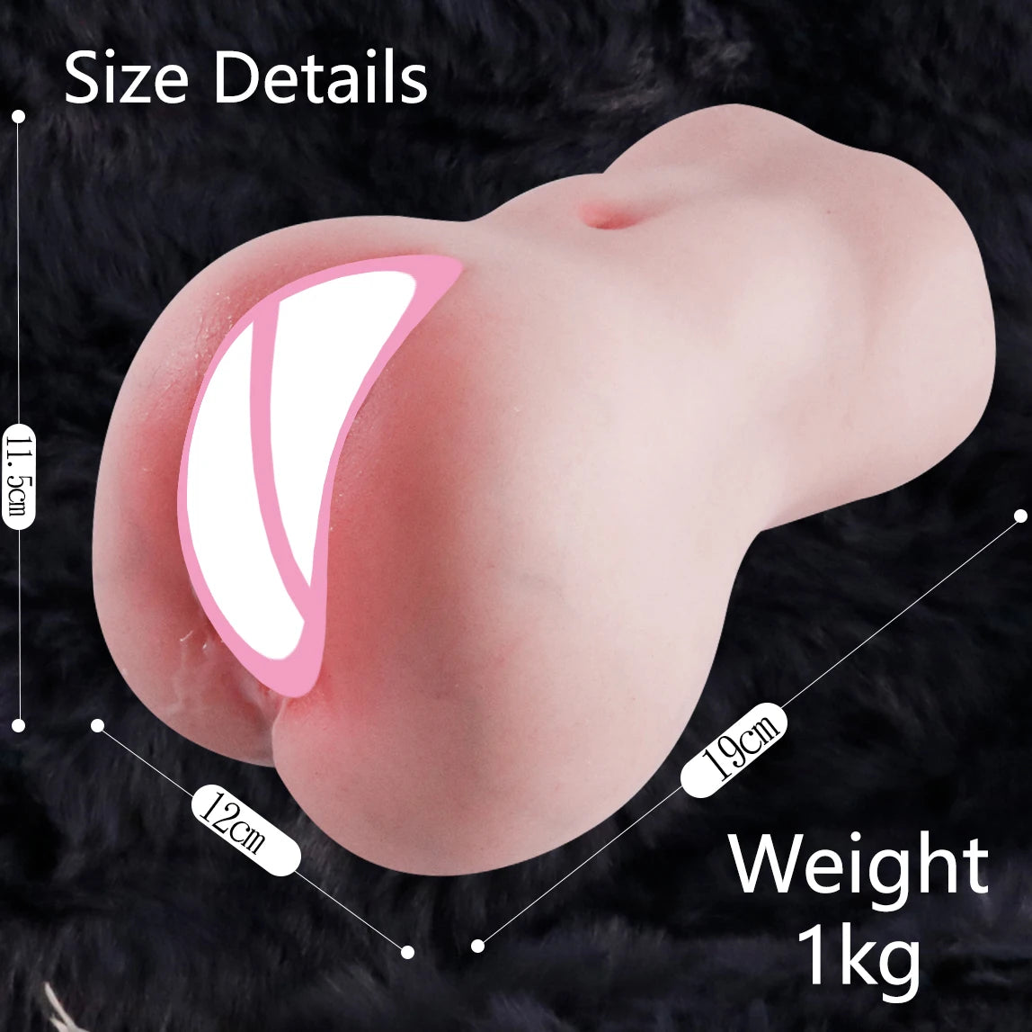 Pocket Pussy Lifelike Female Vagina Anal 2 Holes Adult 18+ Adult Masturbation Sex Toys High Quality Male Portable Sex Products