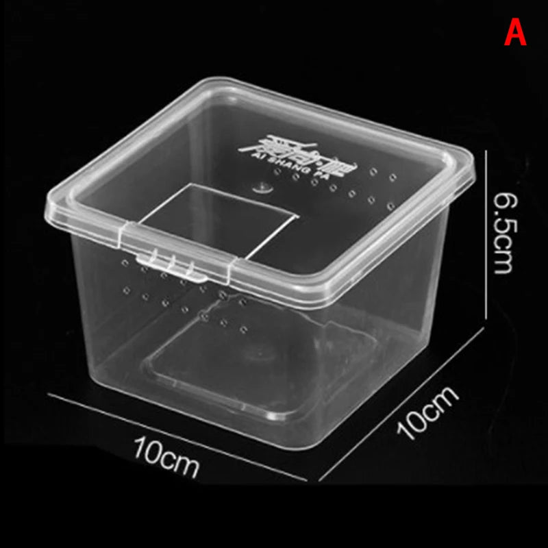 1pc Vivarium Lid Reptile Pet Product Reptile Tank Insect Spiders Tortoise Lizard Transparent Breeding Box
