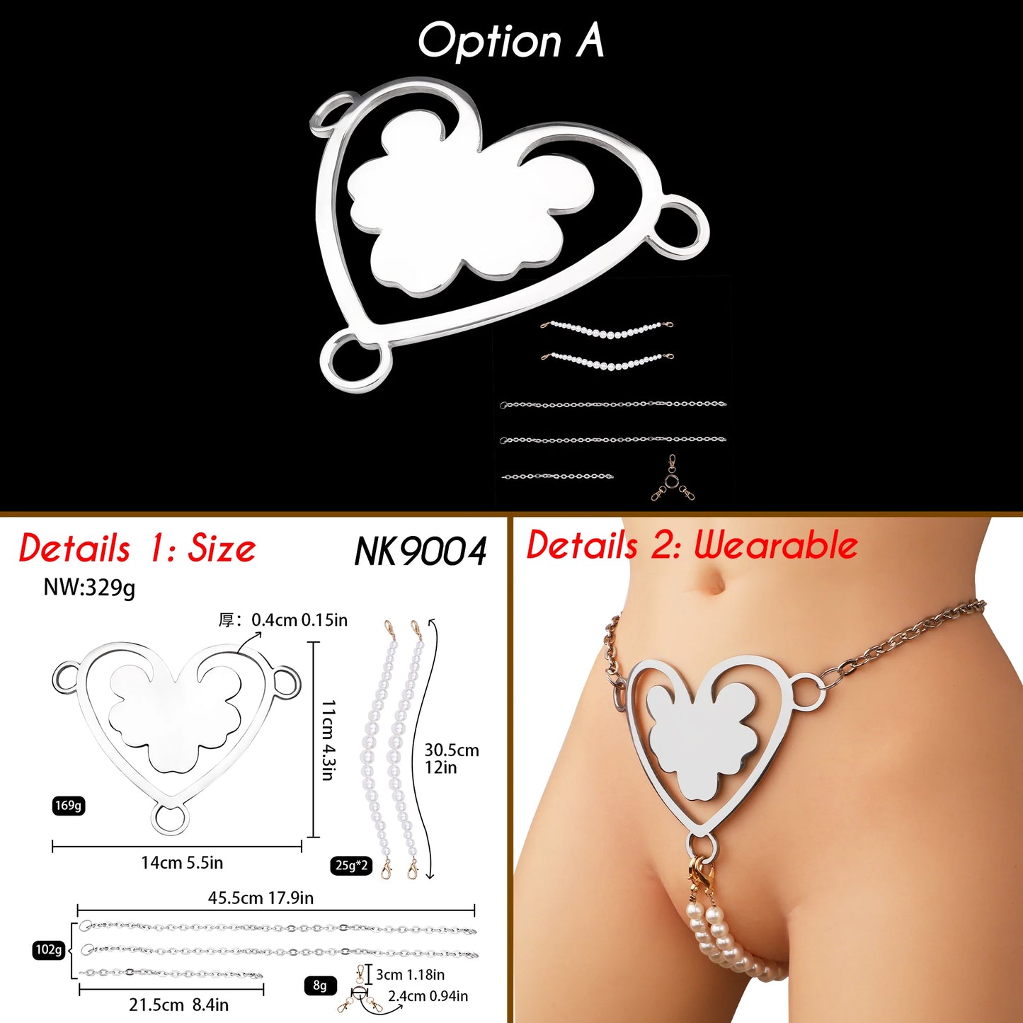 SHAZ Sexy Thong Women Panties Stainless Steel G strings Adjustable Waist Pant Heavy Bdsm Briefs Chastity Belt Sex Toys for Women