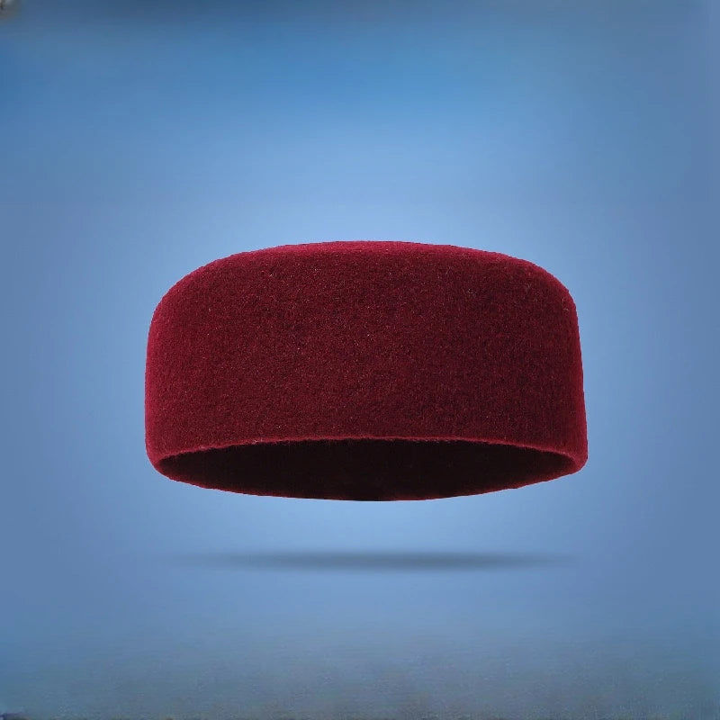 Muslim Hat Man Islam Kufi Tax Products Saudi Arabic Prayer Accessories Wool Hat Turban Kippa Topi 03293