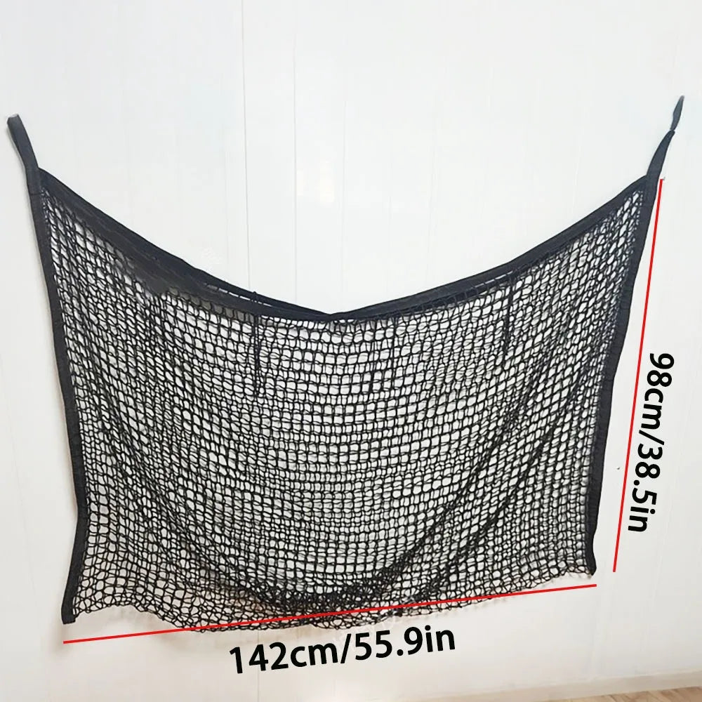 Large Capacity Slow Feed Hay Net Durable Hanging Feeder Bag for Horses Goats Sheep - Horse Feeding Accessory
