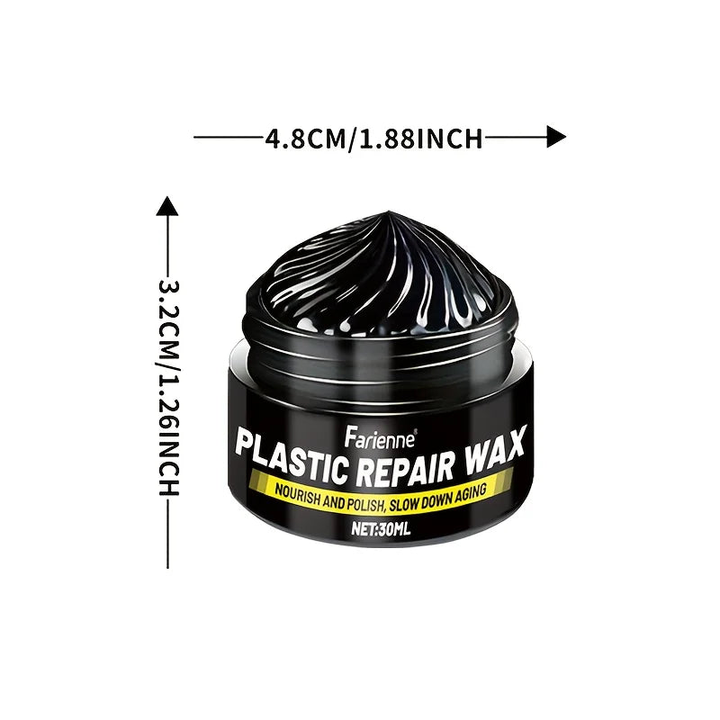 Professional Plastic Polishing Repair Paste, All-In-One Dashboard Wax & Tire Shine, Quick Crystal Coating for Car Bumpers
