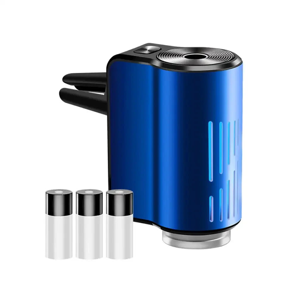 New Car Air Vent Aroma Humidifier Air Diffuser With Atmosphere Light Electric Air Freshener Car Fragrance For Removing Odors