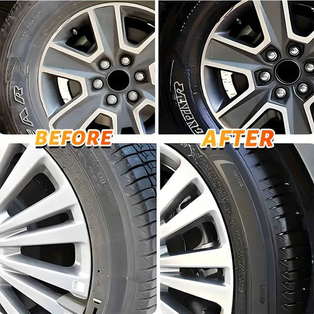 JOKJOK All-in-One Plastic Polish & Restorer Wax - UV Protection Formula, Gel for Car Interiors, Tires, Seats, Dashboard - Preven