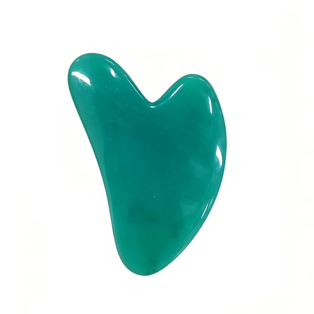Heart Shape SPA Massage Beeswax Scraping Massage Scraper Face Massager Acupuncture Guasha Board Massager For Face Pulling Skin