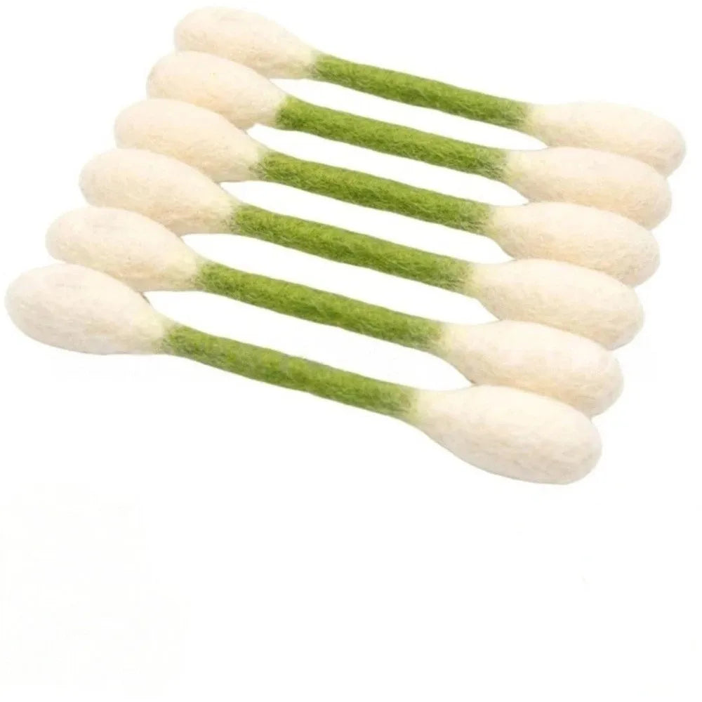 6Pcs Oversized Cotton Swab Cat Toy Anti-Boredom Durable Kitten Chew Toy Soft Texture Lightweight Cat Teething Chew Toy