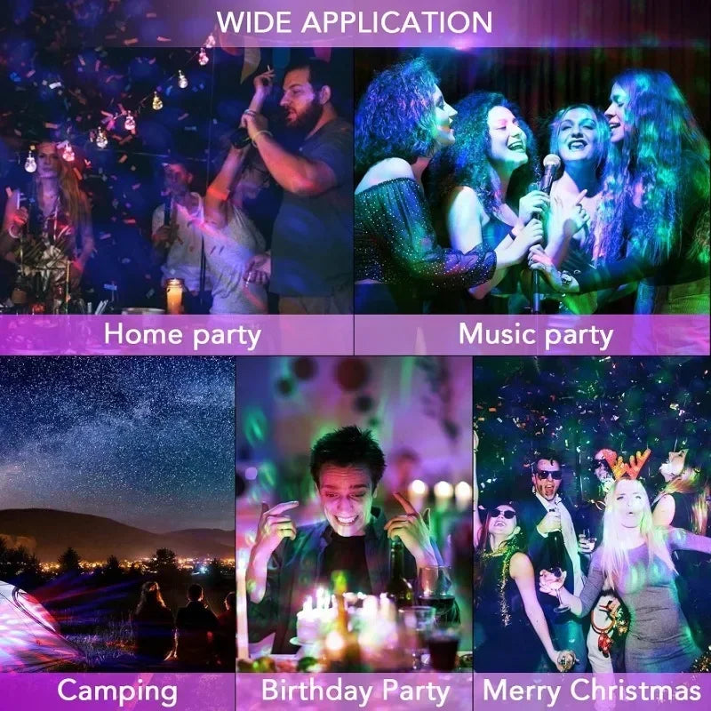 Portable Led Car Atmosphere Lights USB Mini Disco Ball Party Lights DJ Stage Strobe Lights for Christmas Parties Karaoke Bar