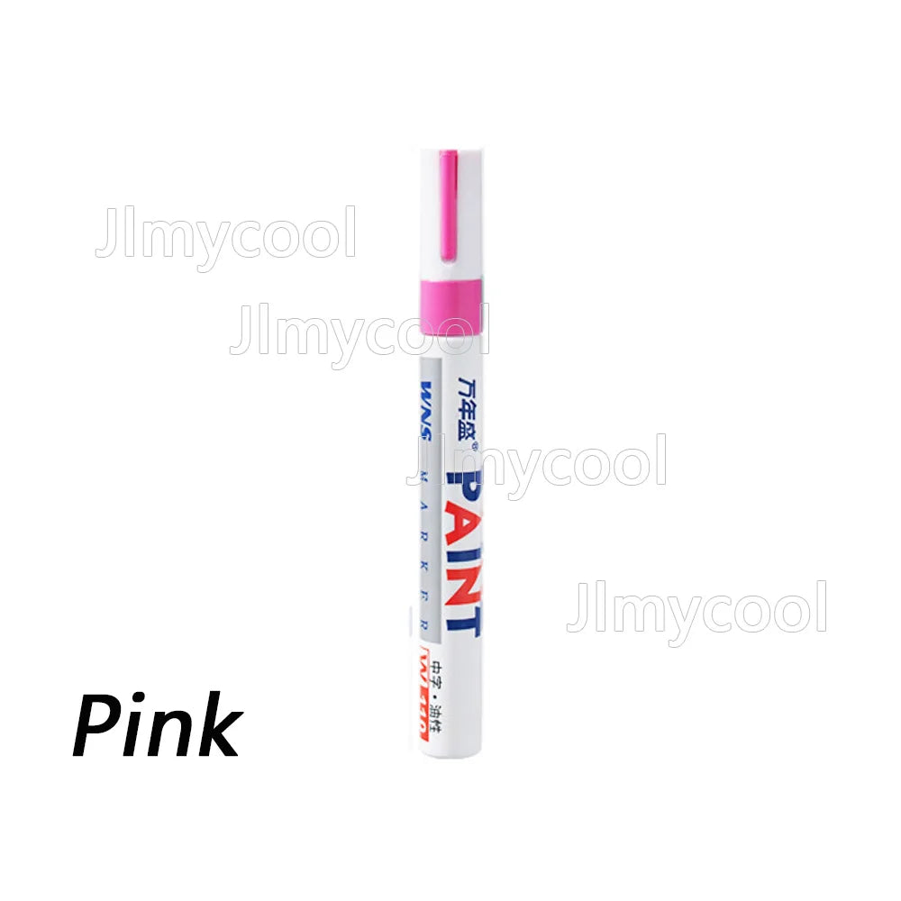 Car Paint Scratches Repair Brush Pen Black White Red Silver Waterproof Water Paint Marker Pen Car Tire Tread Care Automotive