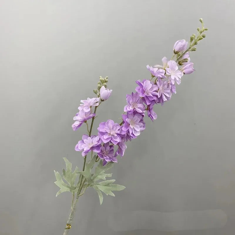 Artificial New Flowers Delphinium Flower Branch Fake Leaf Wedding Decoration Outdoor DIY For Home Decorative Vase Accessories