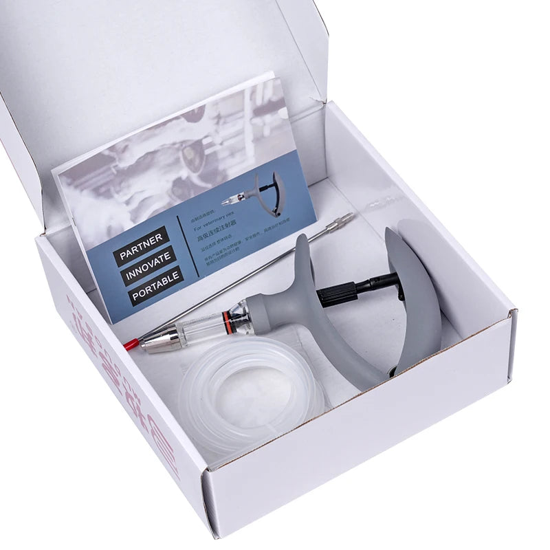1ml-10ml Veterinary Automatic Continuous Syringe Adjustable Vaccine Injection 10pcs Needle for Livestock Pig Cow Sheep Chicken