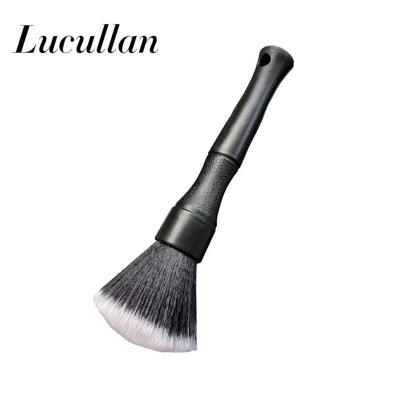 Lucullan Ultra-Soft Detailing Brush Super Dense Auto Interior Detail Brush With Synthetic Bristles Car Dashboard Duster Brush