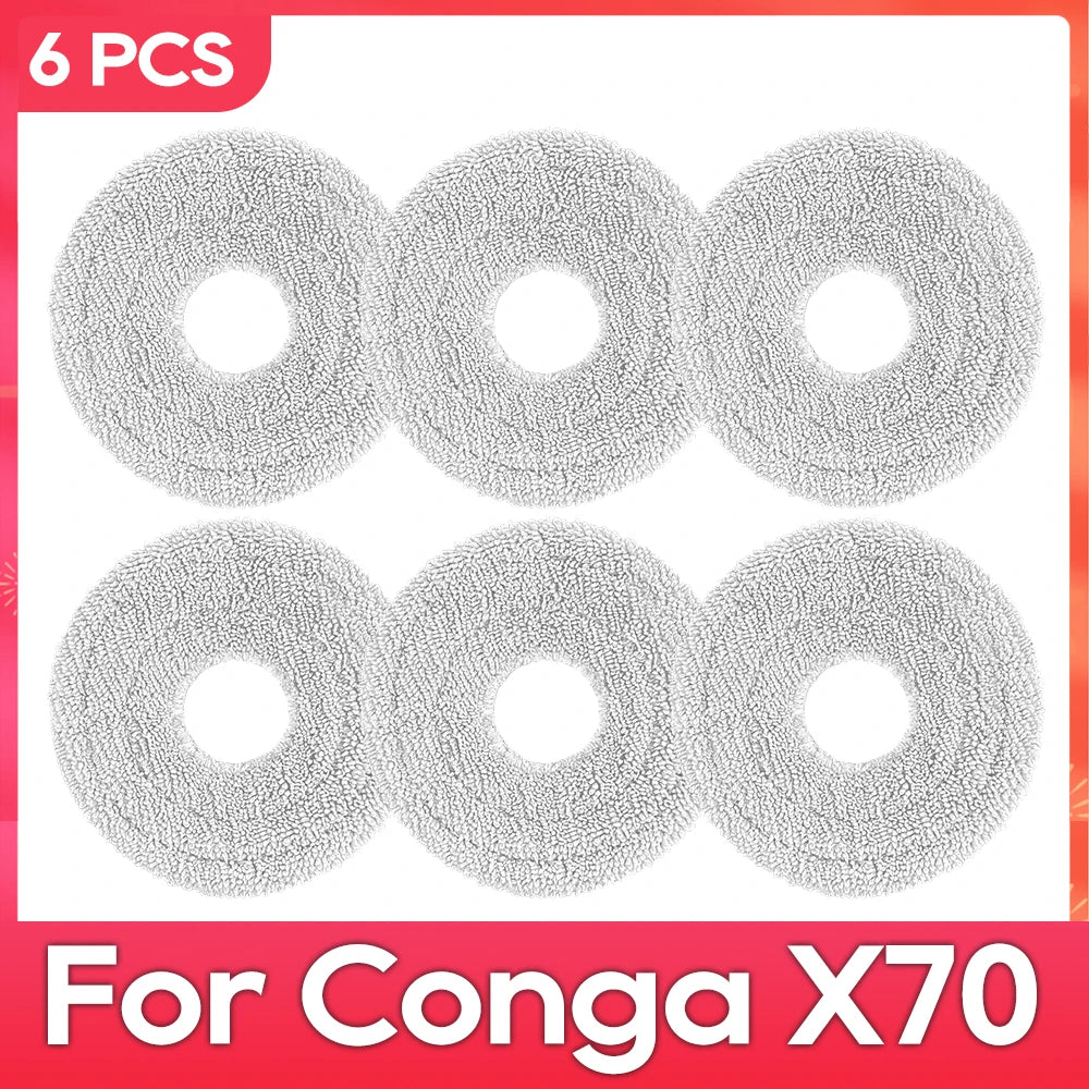 Fit For ( Conga X70 / Deerma X80 ) Replacement Parts Accessories Main Side Brush HEPA Filter Mop Pad Dust Bag
