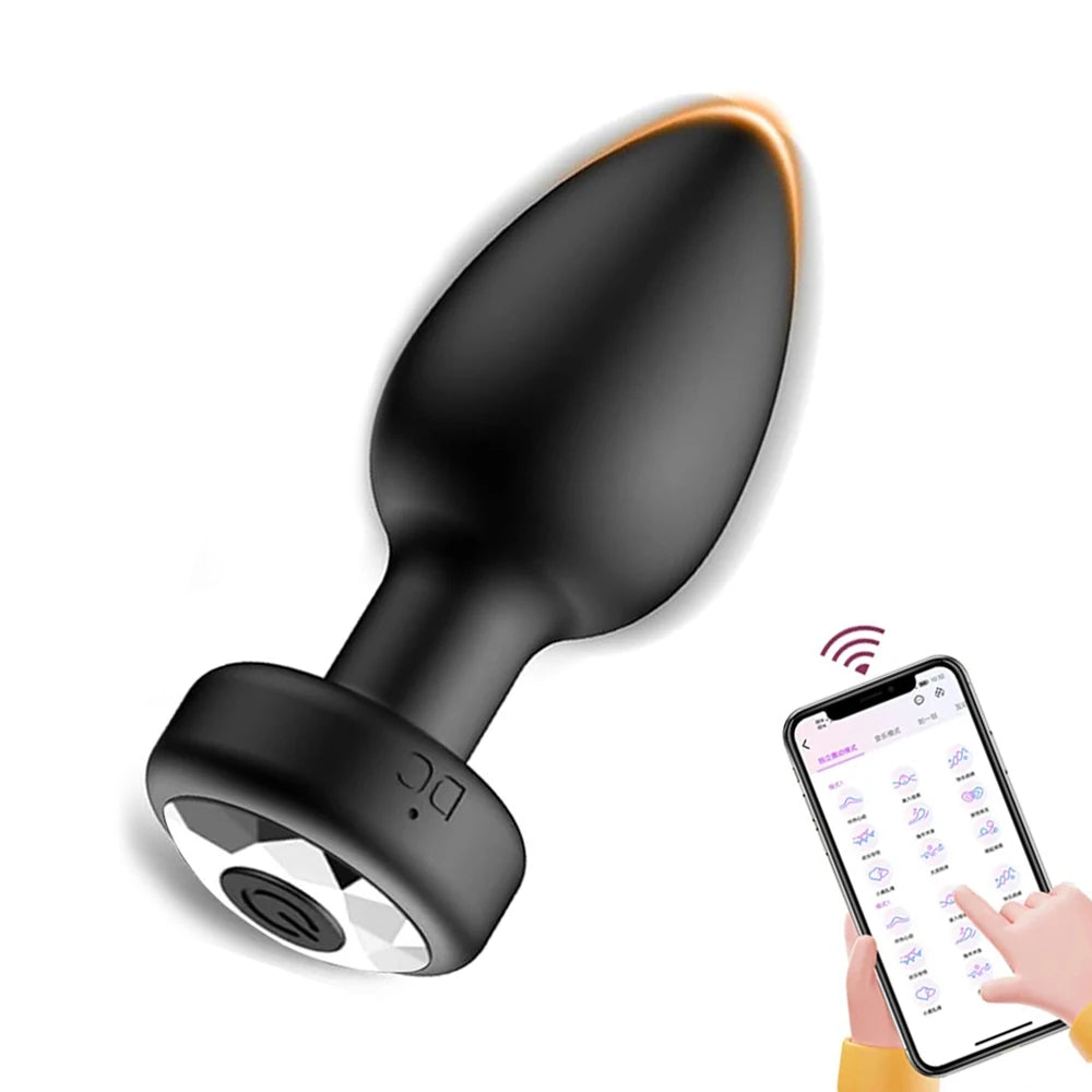 Anal Plug Vibrator for Men Women Butt Plug Men Prostate Massager Female Buttplug Remote Control Adult Sex Toys for Women Men Gay