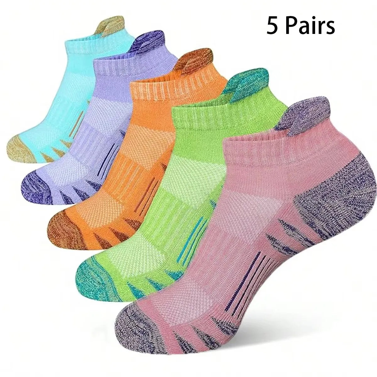5 Pairs Men Summer Socks Trendy Fashionable Simple Versatile Men Ankle Socks Comfortable Lightweight Breathable Casual Socks