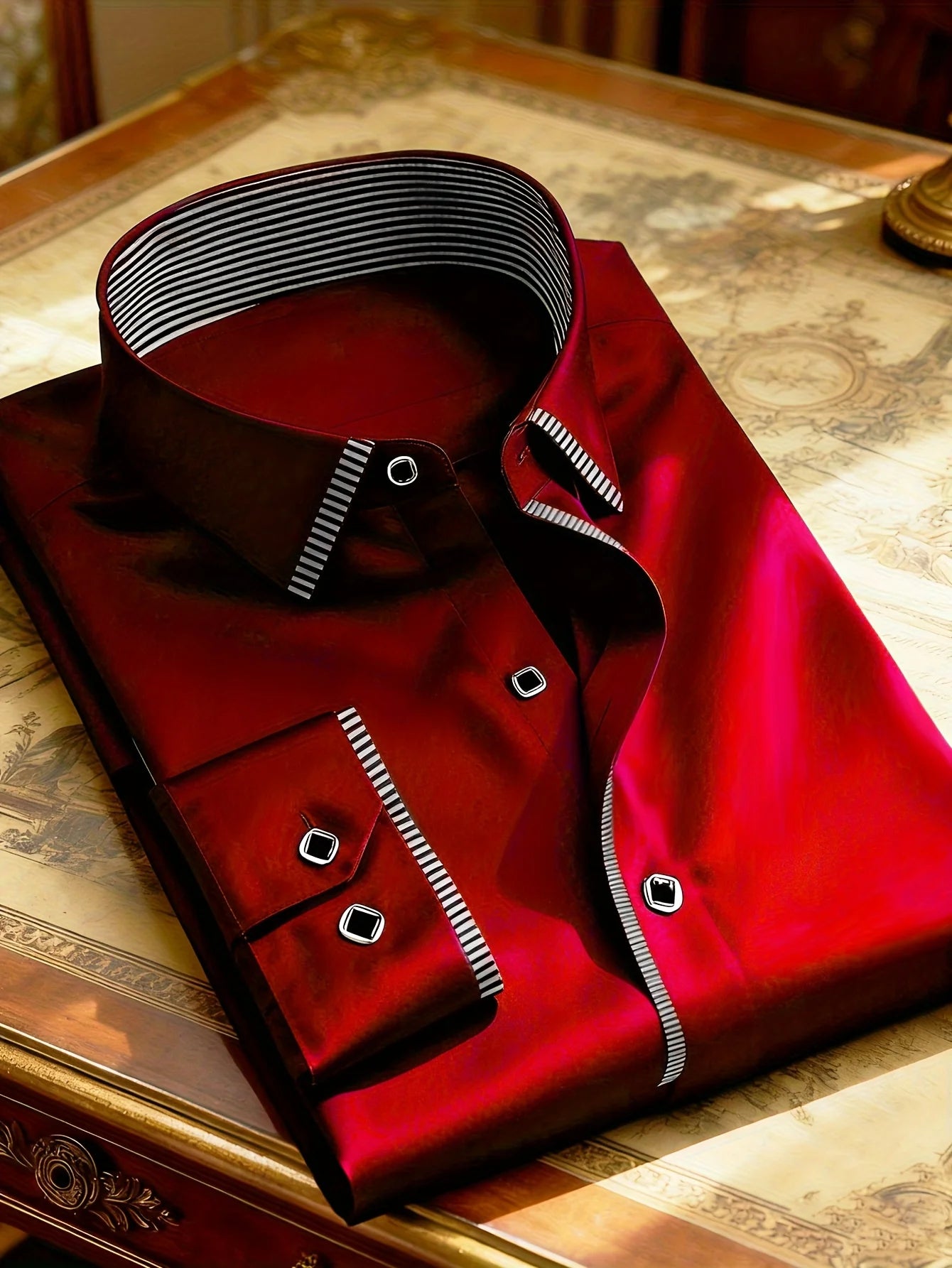 New Men Patchwork Shirt Fashion Dress Tuxedo Long Sleeve Smart Casual Four Season Man Micro Elastic Shirts