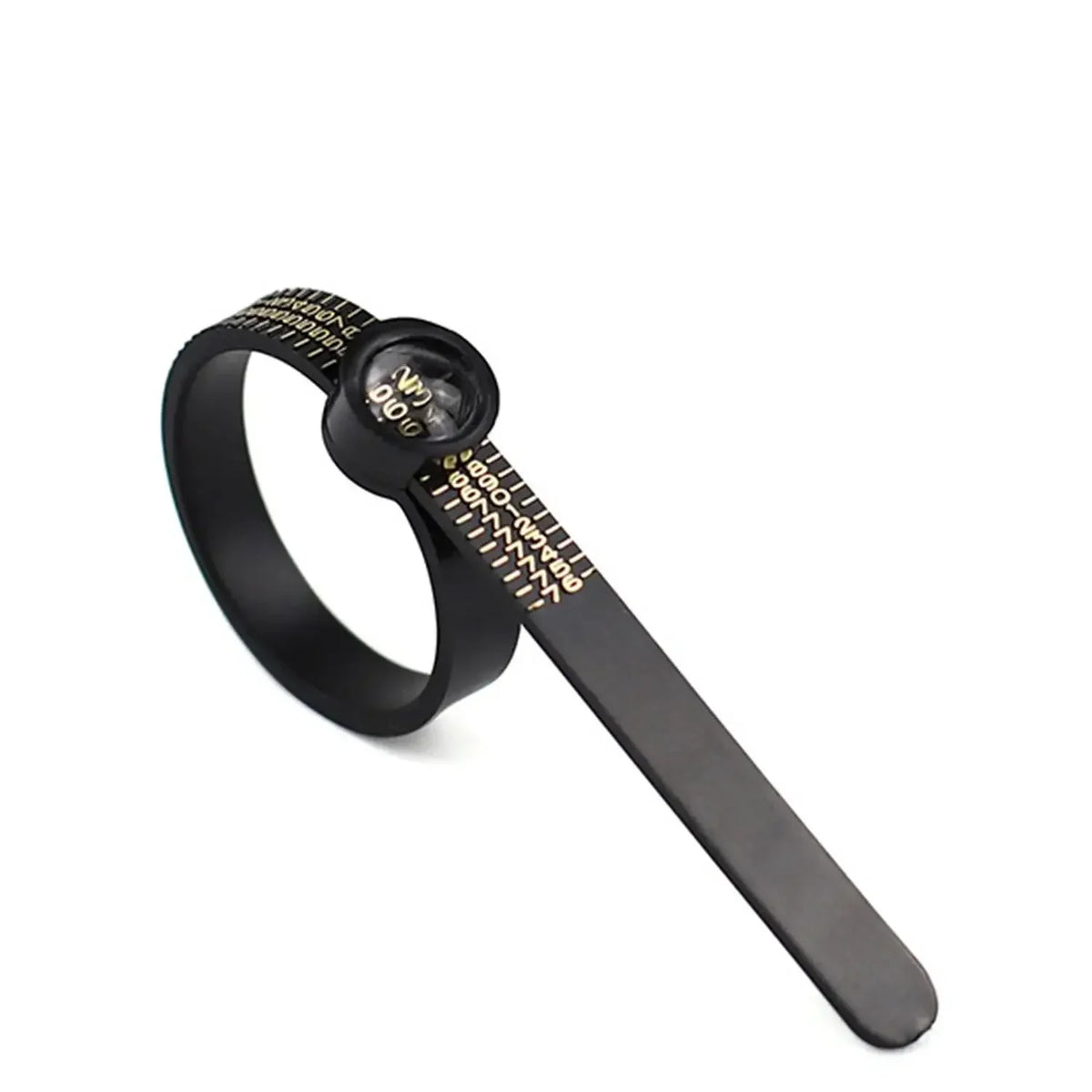 Adjustable Ring Sizer with Magnifier US/UK/EU/HK Size Chart Reusable Finger Measuring Tool for Accurate Ring Sizing