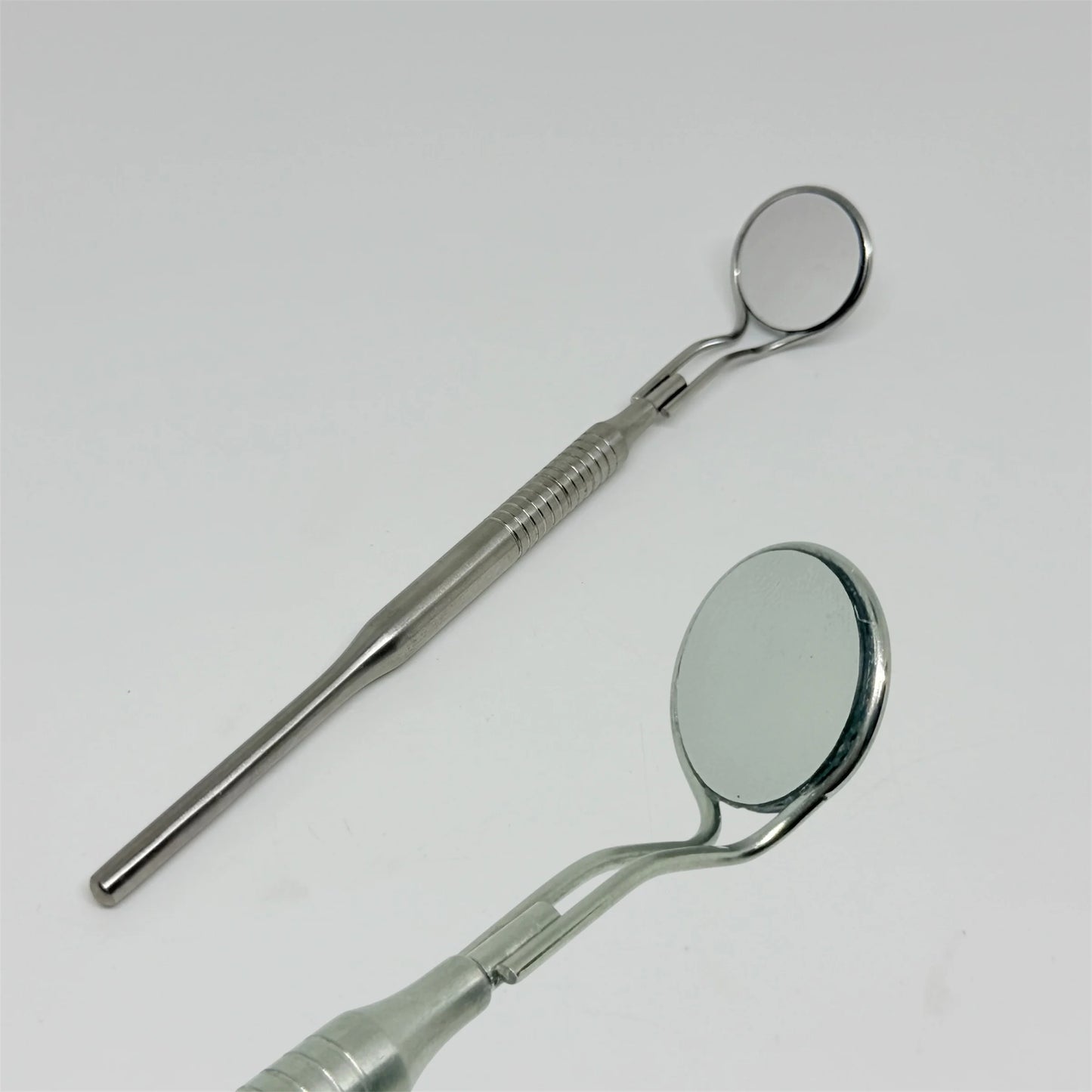 DENILK 1 pc Dental Mouth Mirror With Handle Anti-Fog Rhodium Double Sided Oral Mirrors Reflectors Reuse Oral Mirror Handle