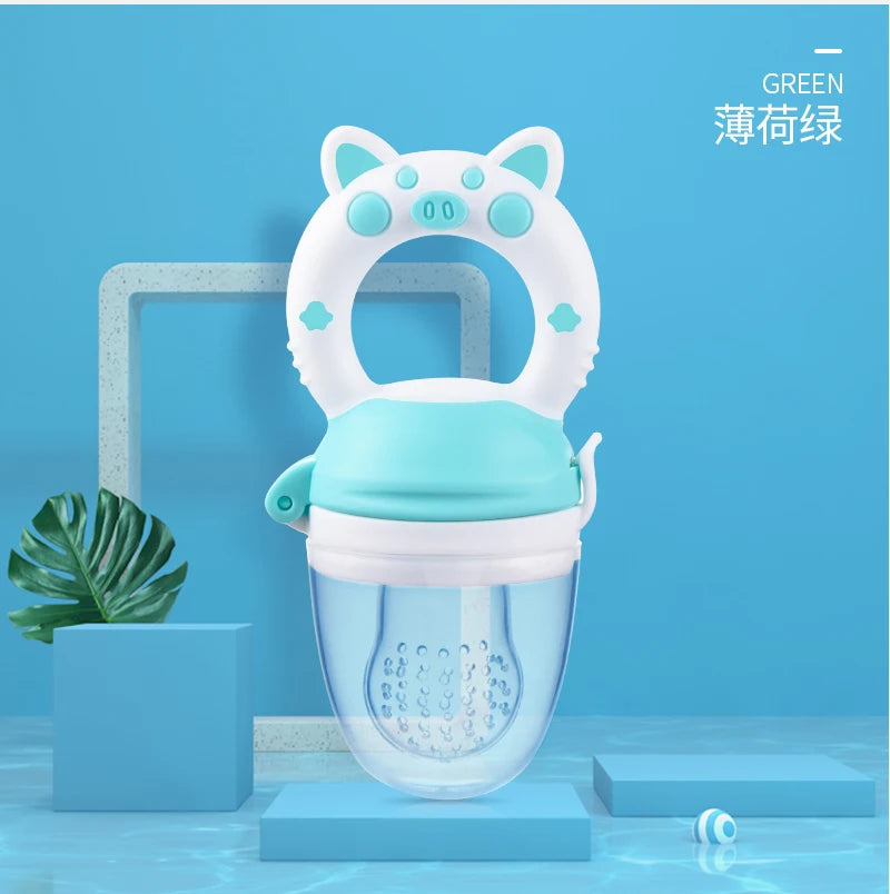 Baby Fruit Feeder Newborn Pacifier Fruit Food Feeding Cute Shape Baby Reborn Silicone Pacifiers For Babies Baby Toys