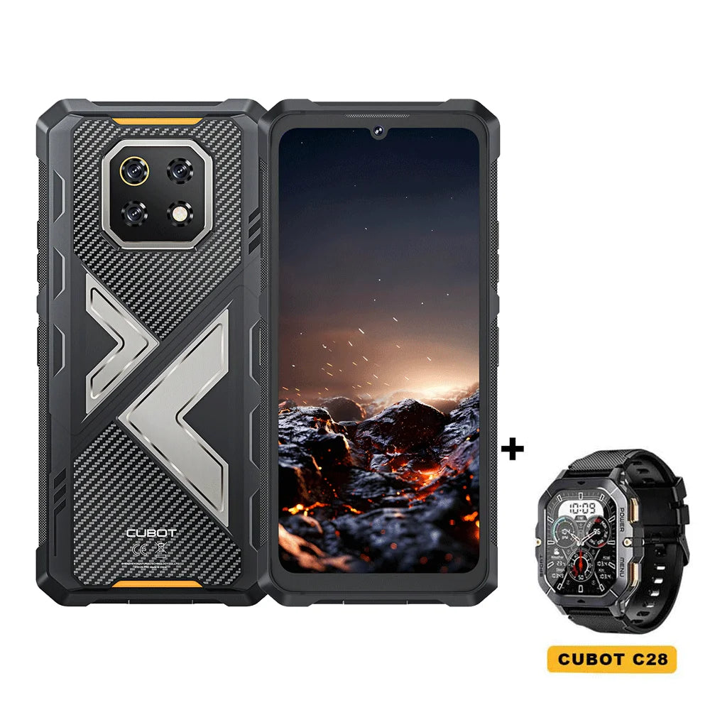 Thin Rugged Smartphone Android 15 Cubot KingKong ES 3, 10200mAh Battery, 16GB RAM(6+10), 256GB ROM, 6.745-Inch 120Hz Screen, NFC