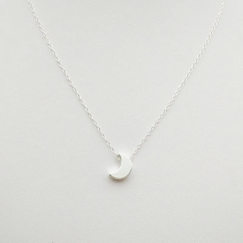 FSUNION 2025 New Fashion Choker Gold Color Silver Chain Star Heart Moon Pendants Necklace For Women Jewelry Gifts