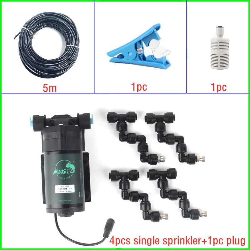 Reptile Rainforest Misting Spray System Greenhouse Humidification Cooling Nebulizer Irrigation Tools Terrarium Spraying Device