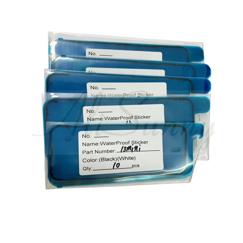 AliSunny 10pcs Waterproof Sticker for iPhone 11 12 13 7 6S Plus XS 8 X 3M Adhesive LCD Screen Frame Seal Tape Repair Parts