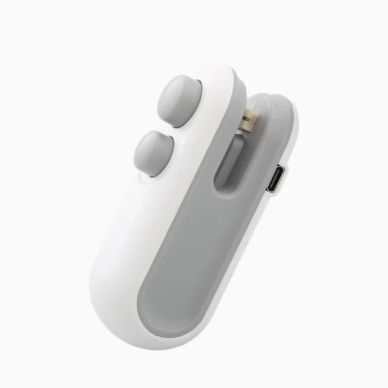Mini Handheld Heat Bag Sealing Machine Plastic Food Package Sealer Clip-on Bag Sealer Portable Food Packaging Sealer