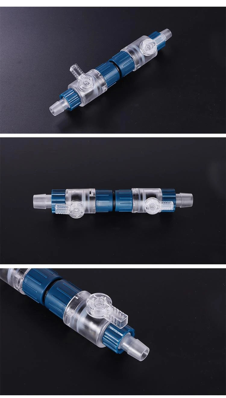 12/16mm Aquarium Water Control Valve Hose Double Tap Quick Release Connector Fish Tank Filter Barrel Replace Connector Acuarios