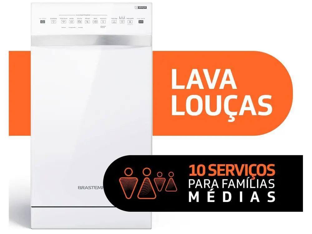 Dishwasher Brastemp 10 Services BLF10BB White-110V