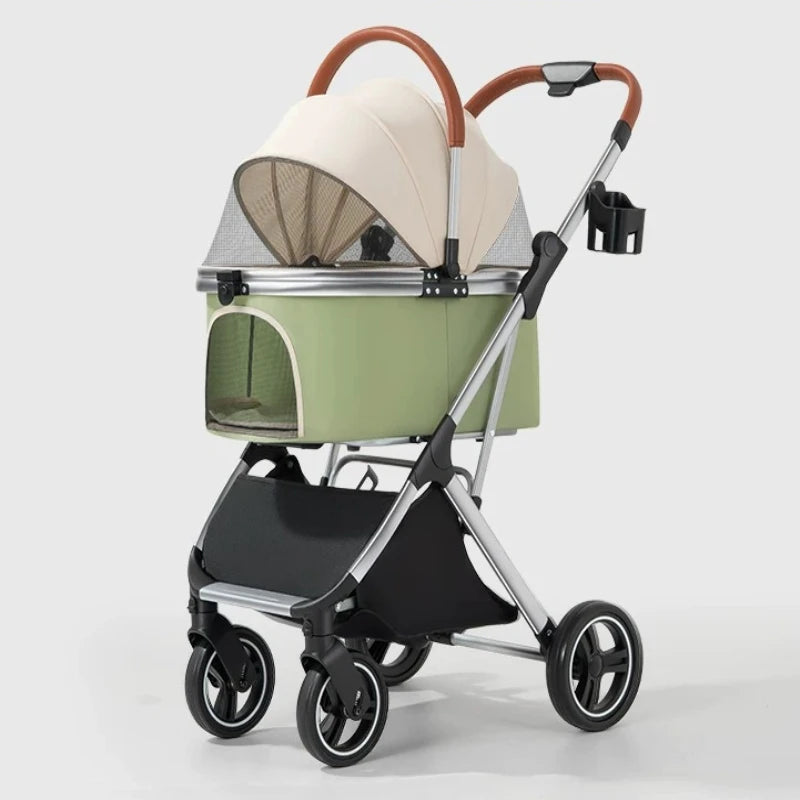 Lightweight Pet Strollers Carrier Car Foldable Travel Carrier for Cat Dog Detachable Pet Strollers Portable Pet Carrier Bag