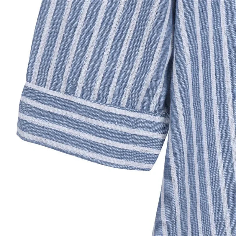 Striped Dress Lining for Pregnant Maternity Women Clothes Breastfeeding Pregnancy Long Sleeve