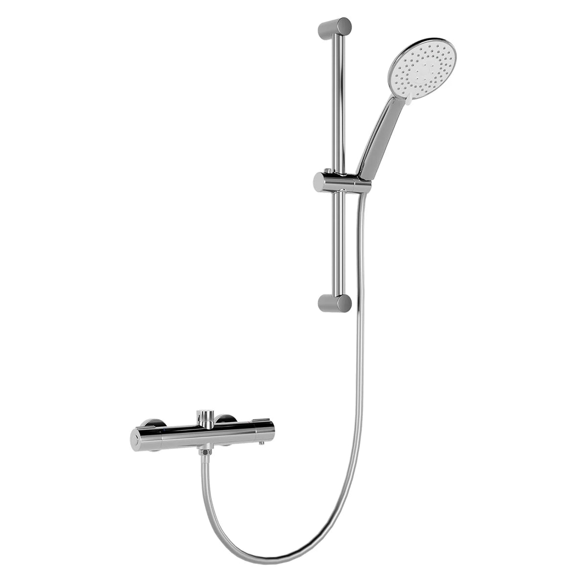 Bathroom Shower Faucet Wall-mounted Bathtub Mixer Taps Thermostatic Bath Tub Showers System Set with 3 Modes Rain Handheld