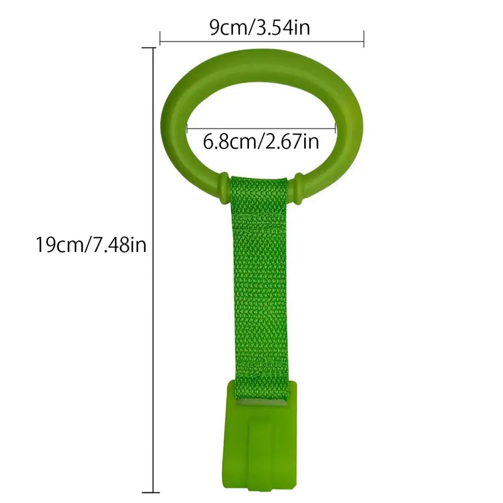 4 Pieces Baby Hand Pull Rings Cribs Playpens Balance Training Ring Infant Stand Hooks Bed Hanging Pendant Household Baby Safety