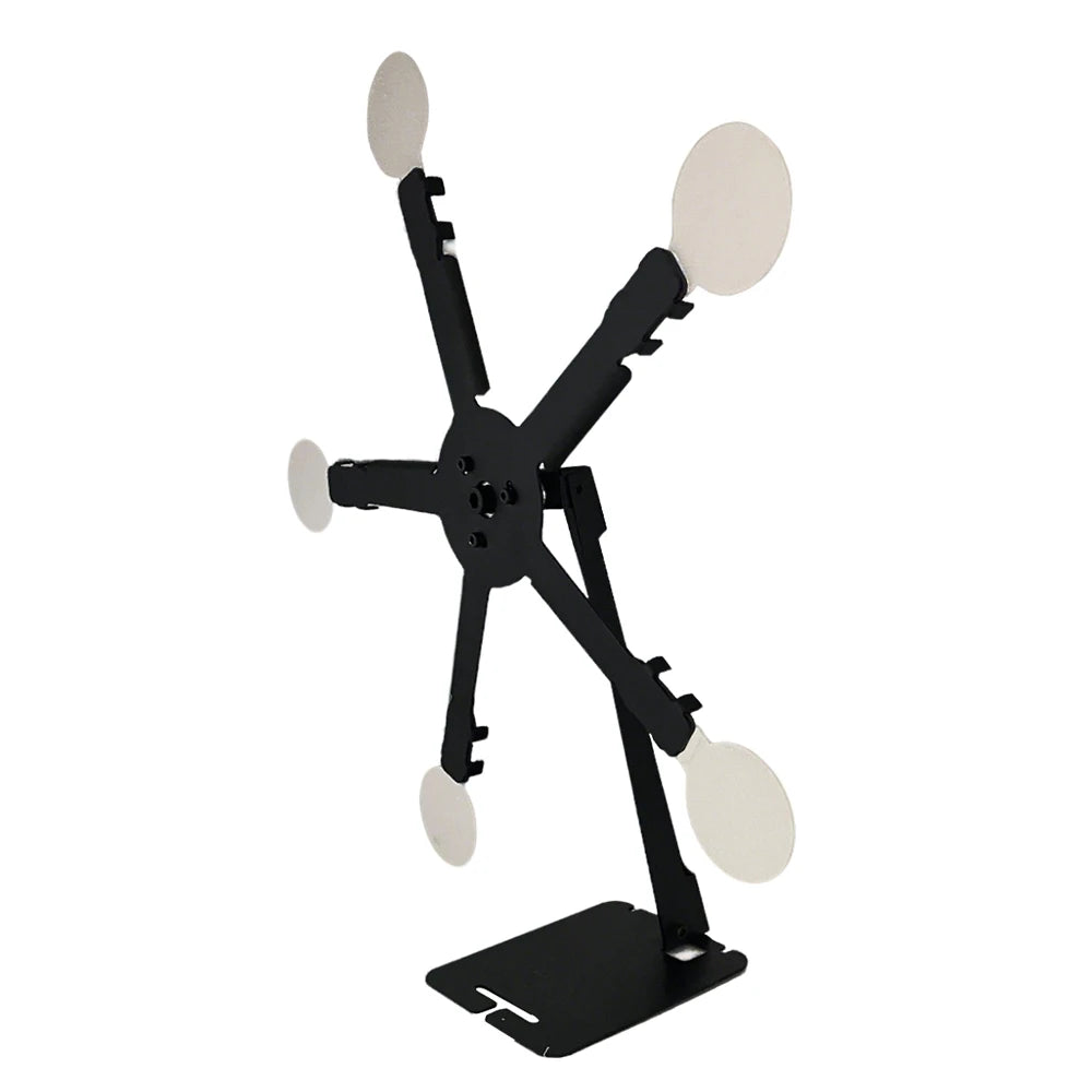Shooting Target Five Magnetic Spinner Target Resetting and Rotate Metal Shooting Targrt for Shooting Practice
