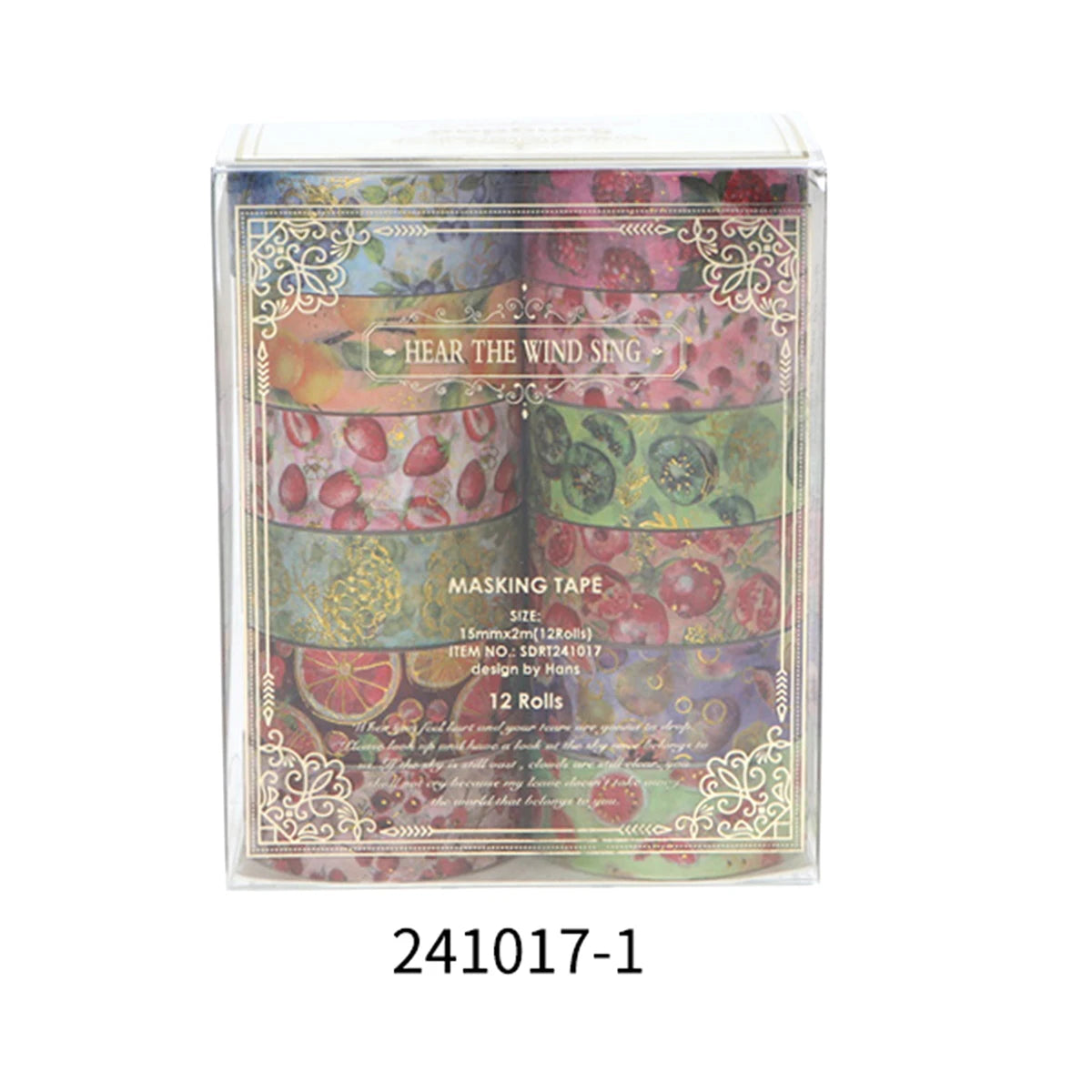 Creative Floral Hot Foil Washi Tape Set,12 Rolls Decorative Masking Tape for Scrapbooking,Journaling,DIY Gift Supplies