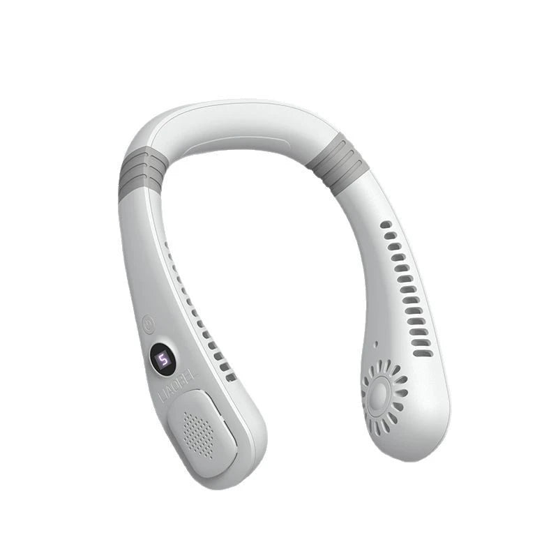 Lenovo Neck Bladeless Fan Mini Ultra Long Life Portable Lazy Silent Fan Usb Charging Student Sports Office 2026 New