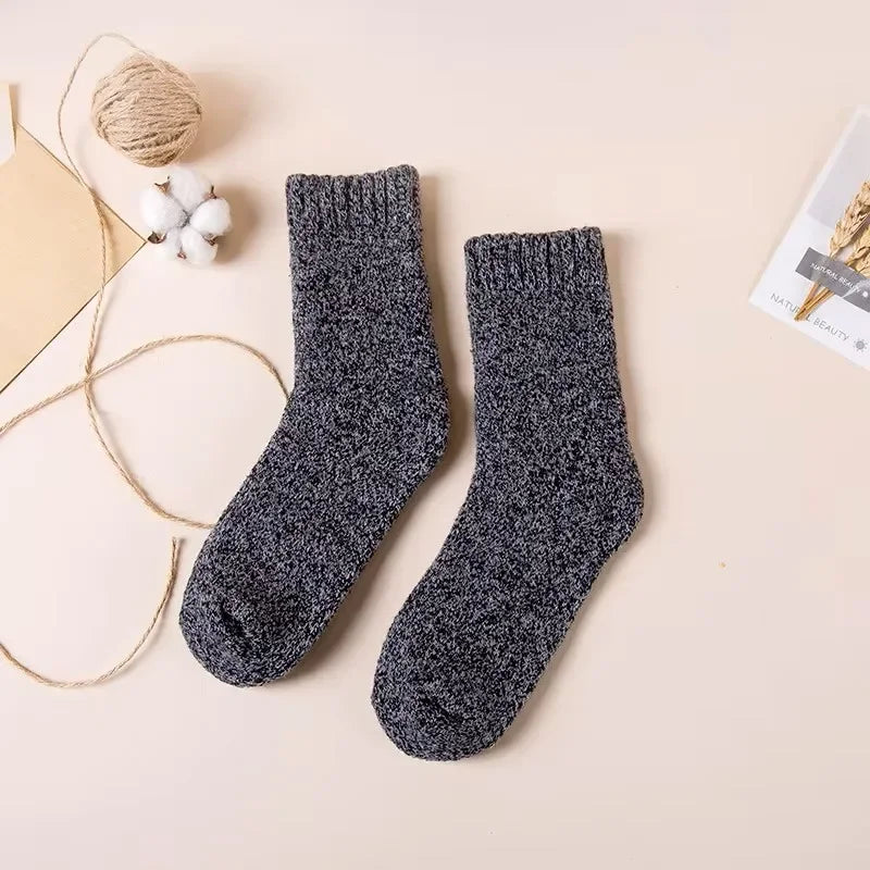 3/5/15 Pairs Men Solid Color Socks Fashionable Simple Versatile Winter Socks Are Soft Comfortable Lightweight Casual In Length