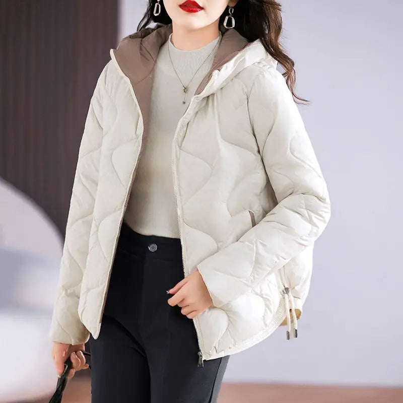 Hooded Parkas Women Winter 4XL Korean Fashion All-match Coats Thicken Keep Warm Streetwear Cold Wear Casual Female Outwear Ins