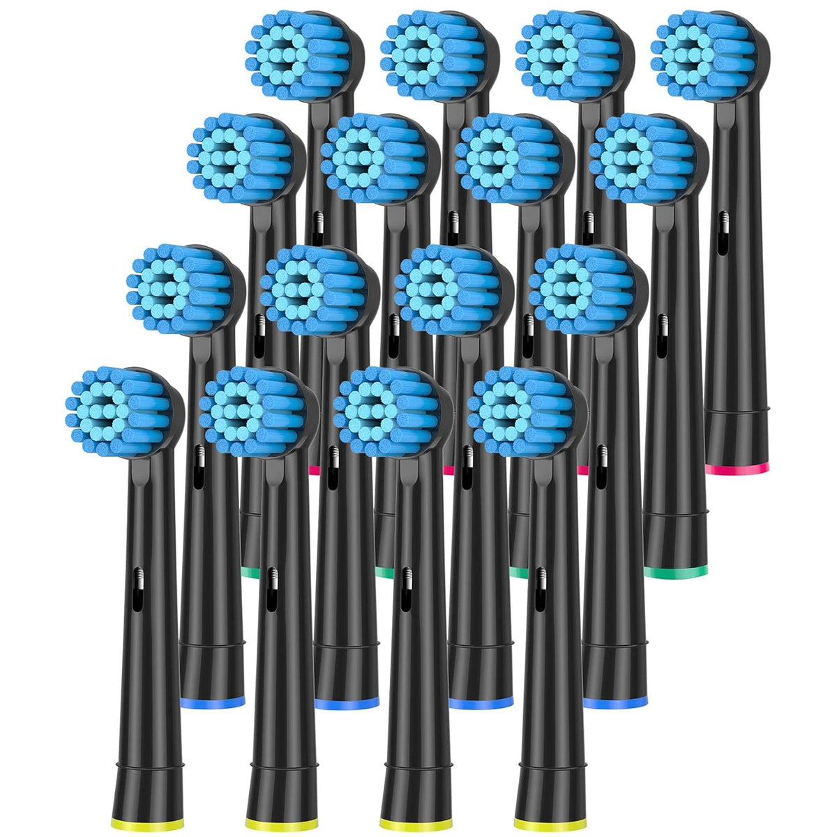 4/8/12/16/20 Pack Sensitive Gum Care Soft Bristle Replacement Brush Heads Compatible with Oral B Braun Electric Toothbrush