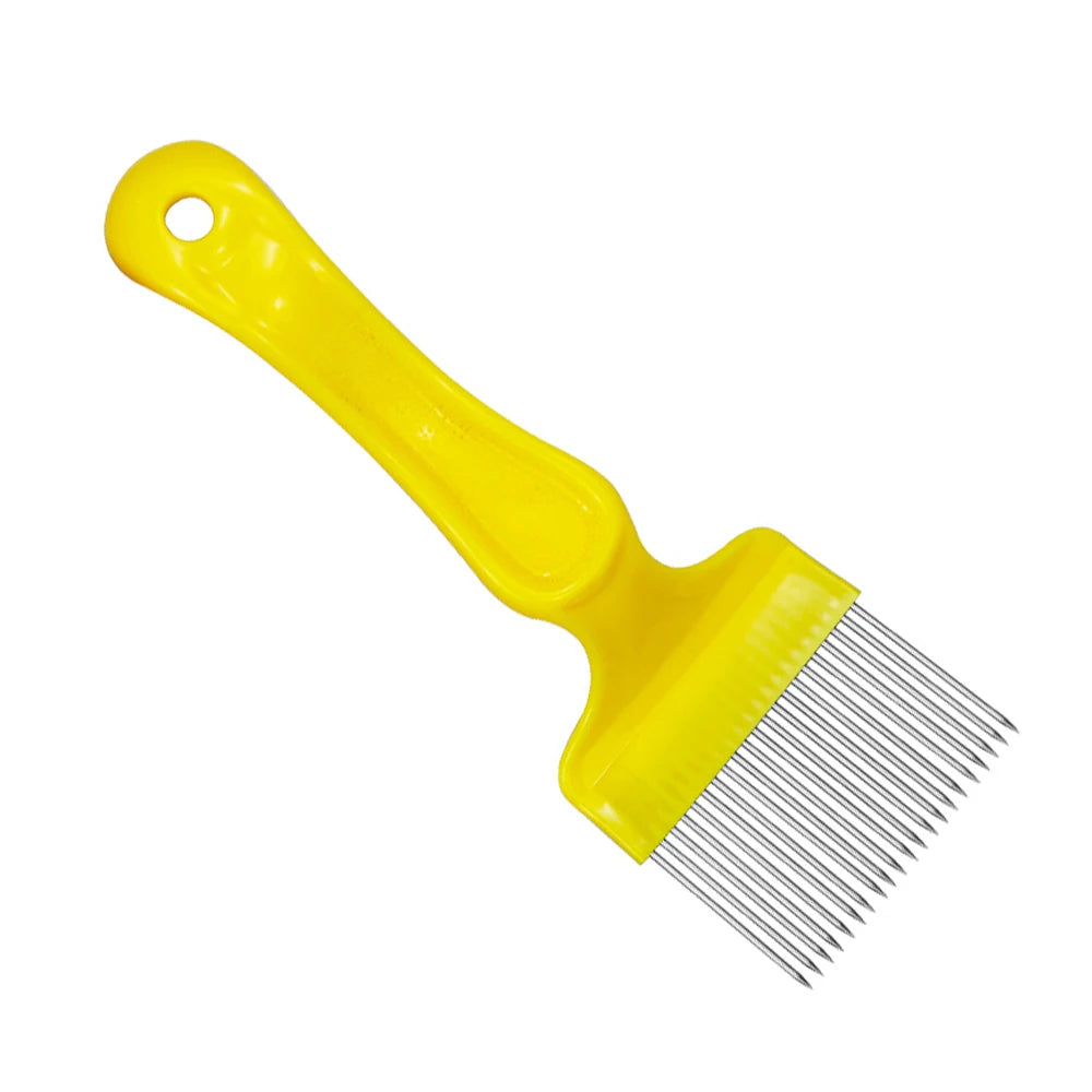 1 Pc Beekeeping Shovel Honey Spatula Anti-slip Handle 21 Needle-shaped Cut Honey Knife Spur Tooth Beehive Tools